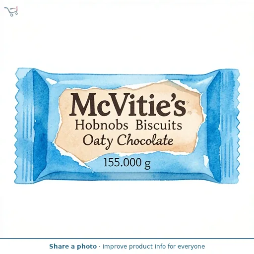 Mcvitie's Hobnobs Biscuits Oaty Cookies Milk Chocolate 155g