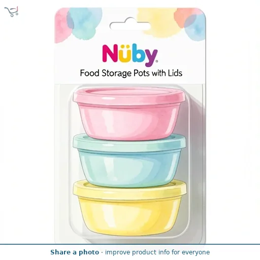 Nuby Food Storage Pots with Lids