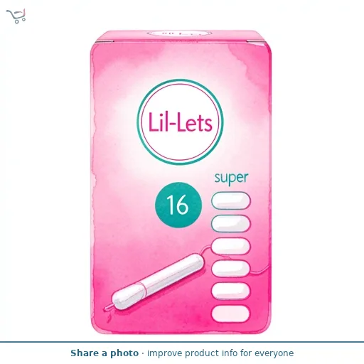 Lil Lets Non Applicator Super Tampons 16 Pack