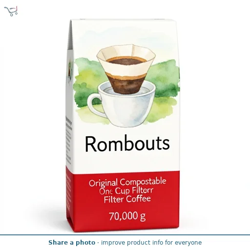 Rombouts Original Compostable One Cup Filter Coffee