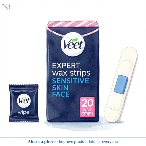Veet Expert Wax Strips Face Sensitive