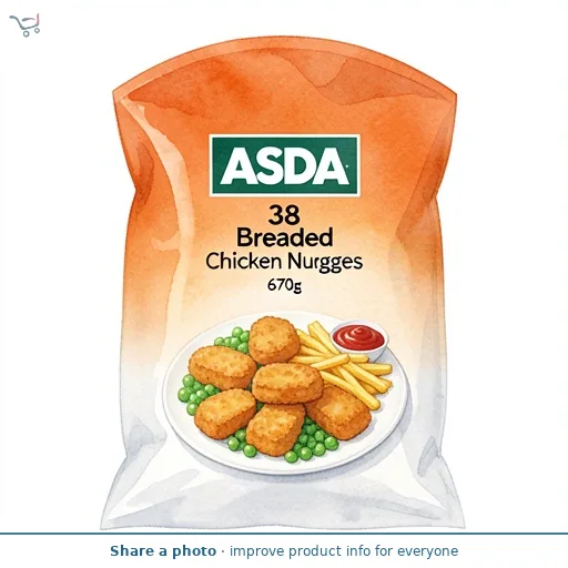 ASDA 38 Breaded Chicken Nuggets 670g
