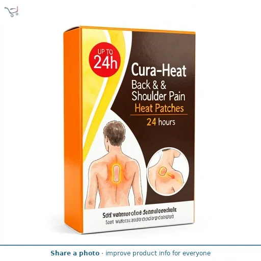 Cura-Heat Back & Shoulder Pain Heat Patches 24 hours