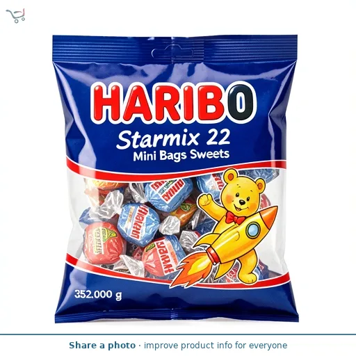 Haribo Starmix Mini Bag Multipack Sweets 22x16g
