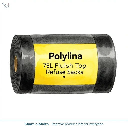Polylina 75L Flush Top Refuse Sacks 