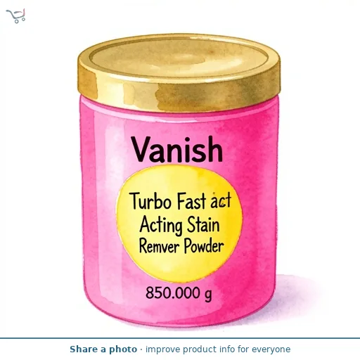 Vanish Turbo Fast Acting Stain Remover Powder 850g