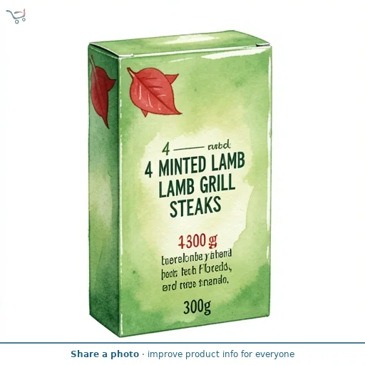 Birds Eye 4 Minted Lamb Grill Steaks 300g