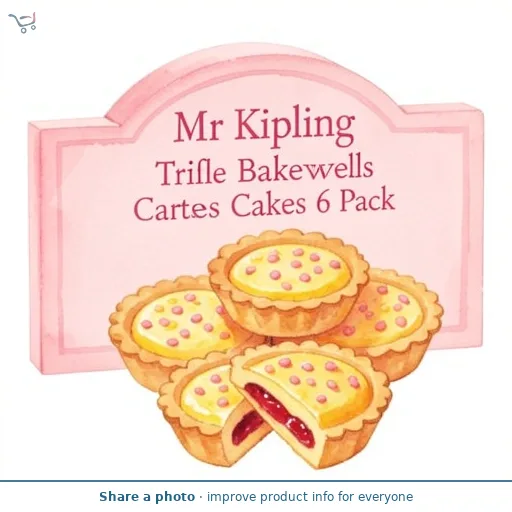 Mr Kipling Trifle Bakewells Tarts Cakes 6 Pack