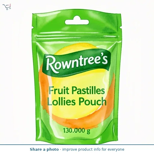 Rowntree's Fruit Pastilles Lollies Pouch 