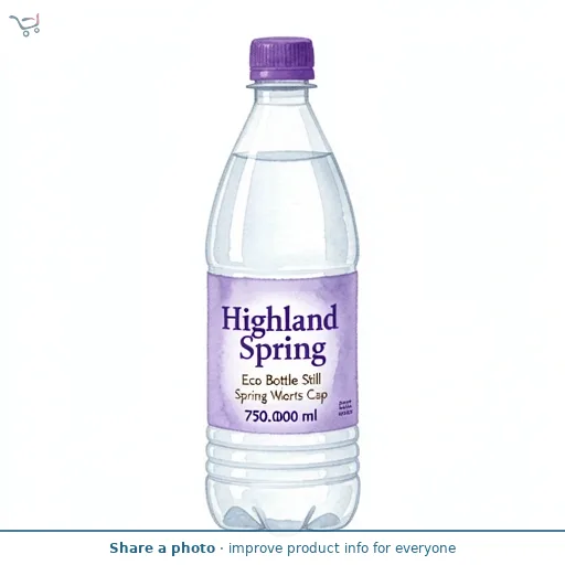 Highland Spring Eco Bottle Still Spring Water Sports Cap