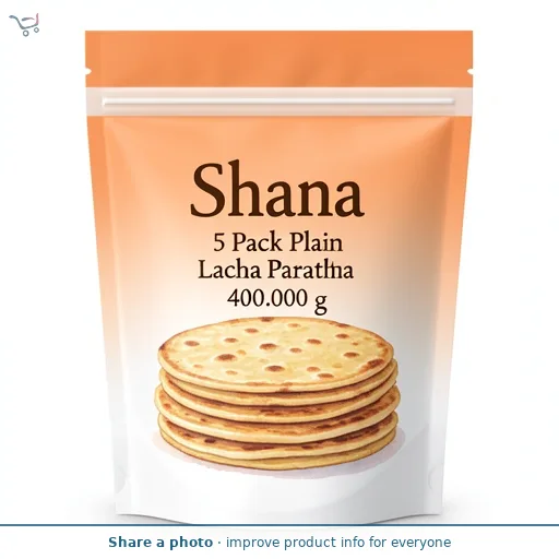 Shana 5 Pack Plain Lacha Paratha 400g