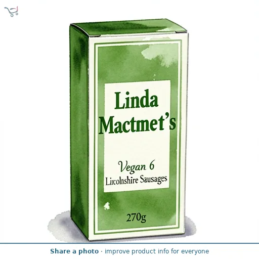 Linda McCartney's Vegan 6 Lincolnshire Sausages 270g