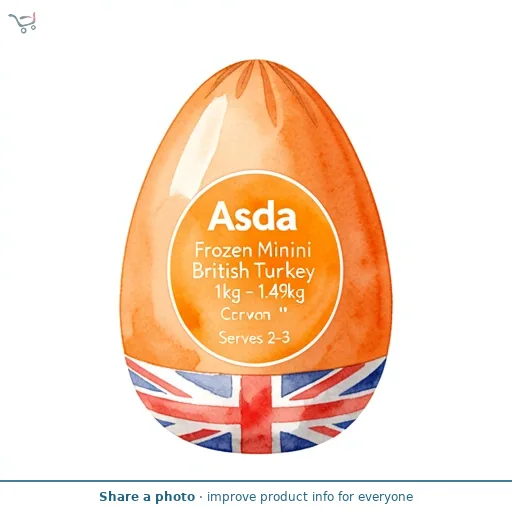 Asda Frozen Mini British Turkey Crown 1kg - 1.49kg Serves 2-3