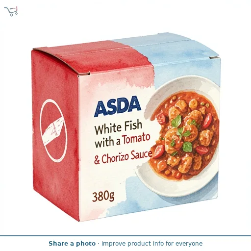 ASDA White Fish with a Tomato & Chorizo Sauce 380g