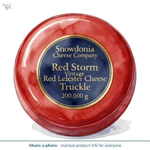 Snowdonia Cheese Company Red Storm Vintage Red Leicester Cheese Truckle