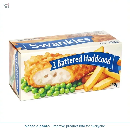 Swankies 2 Battered Haddock 250g