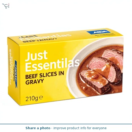 JUST ESSENTIALS by ASDA Just Essentials Beef Slices in Gravy 210g