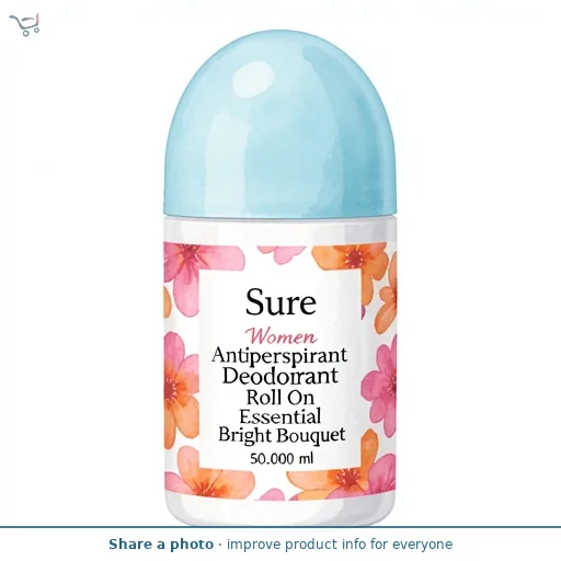 Sure Women Antiperspirant Deodorant Roll On Essential Bright Bouquet 50ml