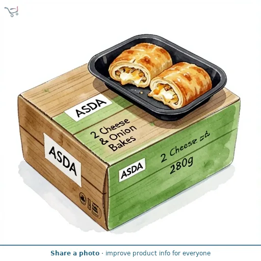 ASDA 2 Cheese & Onion Bakes 280g
