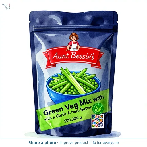 Aunt Bessie's Green Veg Mix with a Garlic & Herb Butter 500g