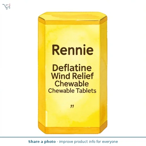 Rennie Deflatine Wind Relief Chewable Tablets
