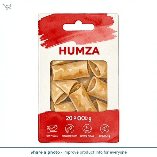 Humza 20 Piece Frozen Meat Spring Rolls 650g