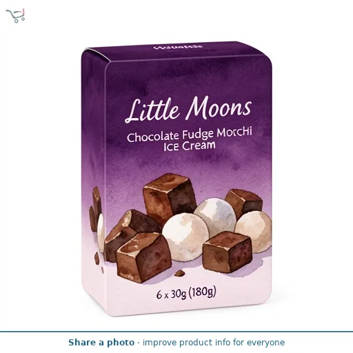 Little Moons Chocolate Fudge Mochi Ice Cream Snack 