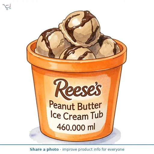 Reese's Peanut Butter Ice Cream Tub   460ml