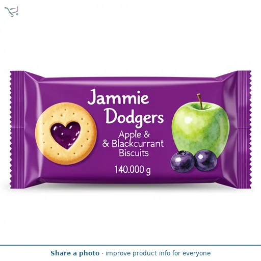 Jammie Dodgers Apple & Blackcurrant Biscuits   140g