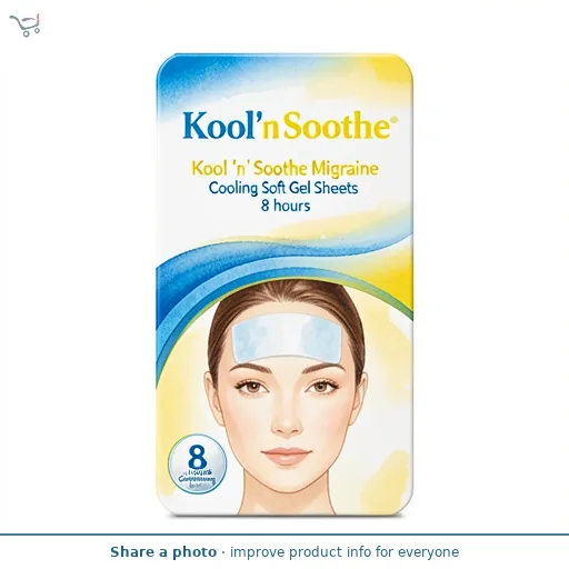 Kool 'n' Soothe Migraine Cooling Soft Gel Sheets 8 hours