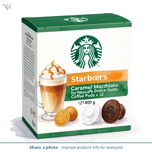 Starbucks Caramel Macchiato by Nescafe Dolce Gusto Coffee Pods x 12