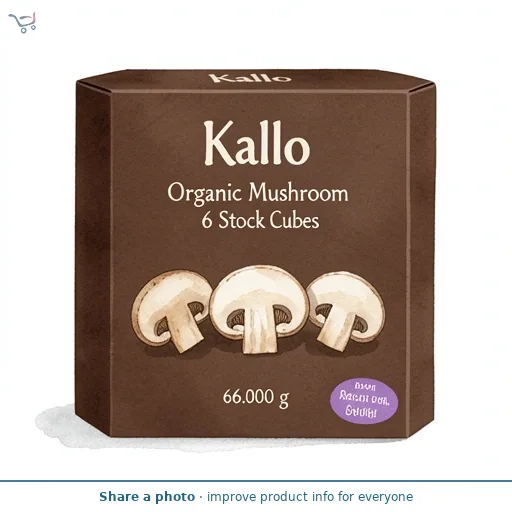Kallo Organic Mushroom Stock Cubes x6 66g