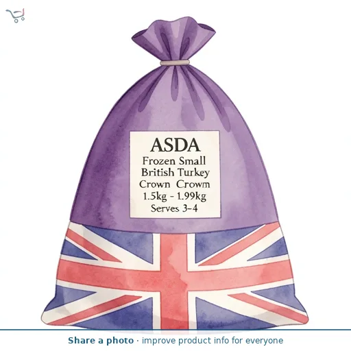 ASDA Frozen Small British Turkey Crown 1.5kg - 1.99kg Serves 3-4