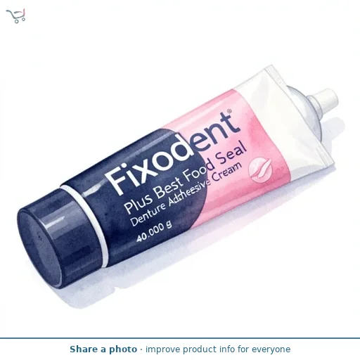 Fixodent Plus Best Food Seal Denture Adhesive Cream