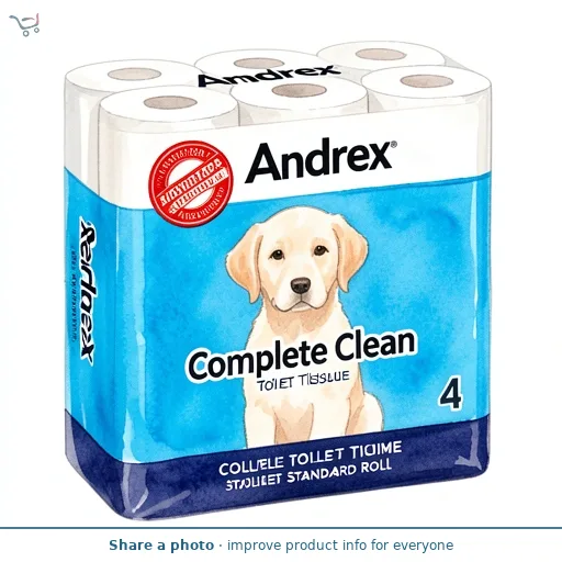 Andrex Complete Clean Toilet Tissue Standard Roll
