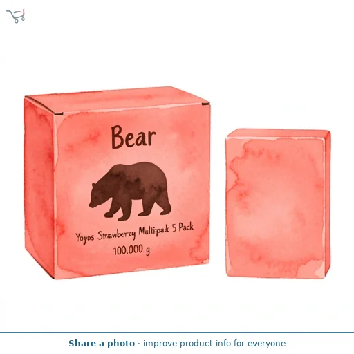 BEAR Yoyos Strawberry Multipack 5 Pack