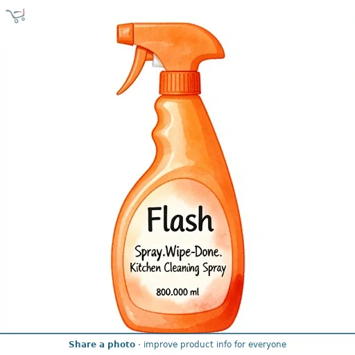 Flash Spray.Wipe.Done. Kitchen Cleaning Spray