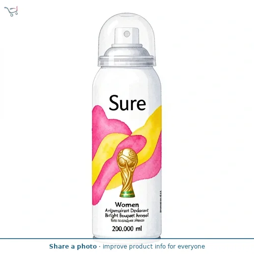 Sure Women Antiperspirant Deodorant Bright Bouquet Aerosol 200ml