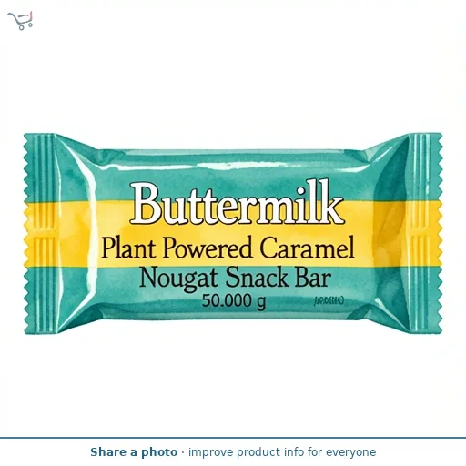 Buttermilk Plant Powered Caramel Nougat Snack Bar 50g