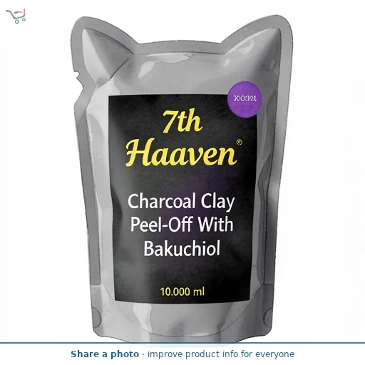 7th Heaven Charcoal Clay Peel-Off With Bakuchiol