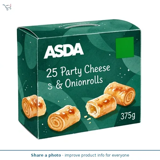ASDA 25 Party Cheese & Onionrolls 375g