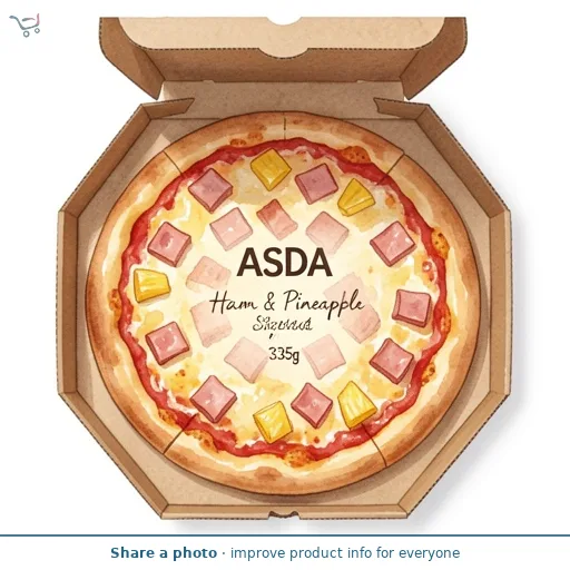ASDA Ham & Pineapple Stonebaked Pizza 335g