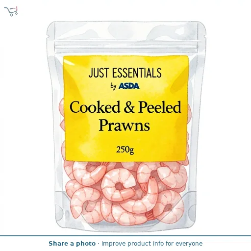 JUST ESSENTIALS by ASDA Cooked & Peeled Prawns 250g