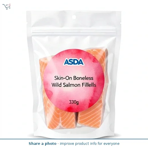 ASDA Skin-On Boneless Wild Salmon Fillets 330g