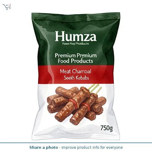 Humza Premium Food Products Premium Food Products Meat Charcoal Seekh Kebabs 750g