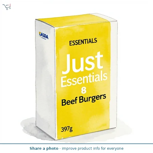 JUST ESSENTIALS by ASDA Just Essentials 8 Beef Burgers 397g