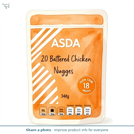 ASDA 20 Battered Chicken Nuggets 348g