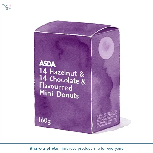 ASDA 14 Hazelnut & Chocolate Flavoured Mini Donuts 160g