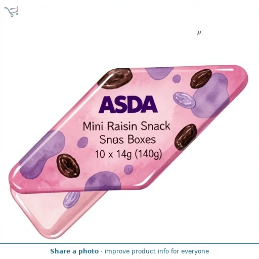 ASDA Mini Raisin Snack Boxes 10 x 14g (140g)