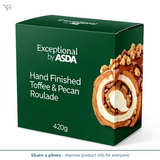 Exceptional by ASDA Hand Finished Toffee & Pecan Roulade 420g